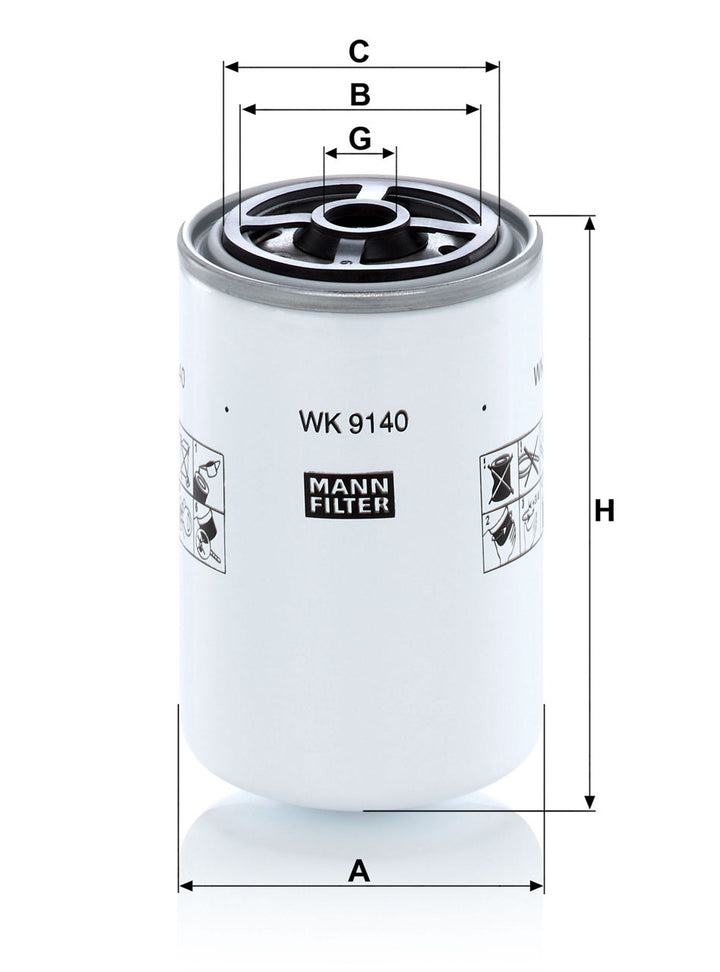 MANN-FILTER WK 9140 Yakıt Filtresi