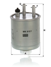 MANN-FILTER WK 918/1 Yakıt Filtresi | Renault