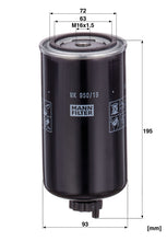 MANN-FILTER WK 950/19 Yakıt Filtresi | Iveco Daily VI