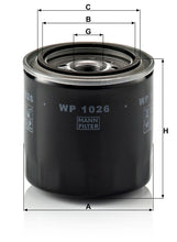 MANN-FILTER W P 1026 Yağ Filtresi | Toyota Avensis I