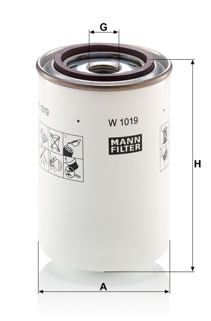 MANN-FILTER W 1019 Hidrolik