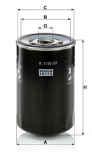 MANN-FILTER W 1150/91 Hidrolik | Lamborghini 1000-Serie