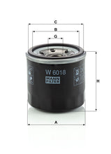 MANN-FILTER W 6018 Yağ Filtresi | Mazda 2