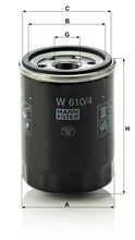 MANN-FILTER W 610/4 Yağ Filtresi | Nissan 100 NX, Infiniti G20