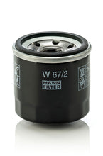 MANN-FILTER W 67/2 Yağ Filtresi | Daihatsu Applause, Suzuki Alto