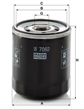 MANN-FILTER W 7062 Yağ Filtresi | Seat Ibiza V, Skoda Fabia III