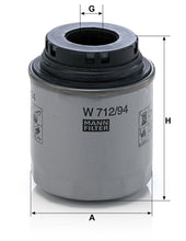 MANN-FILTER W 712/94 Yağ Filtresi | VW Beetle / Beetle, Skoda Fabia II