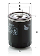 MANN-FILTER W 712/4 Yağ Filtresi
