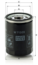 MANN-FILTER W 713/29 Yağ Filtresi | Jaguar Daimler