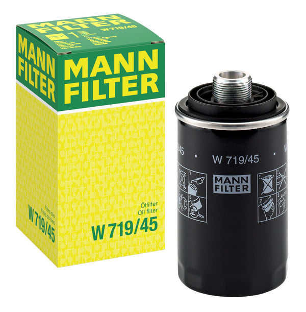 MANN-FILTER W 719/45 Yağ Filtresi | VW Amarok, Audi A3 + Cabriolet