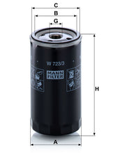 MANN-FILTER W 723/3 Yağ Filtresi | Dodge D-Serie