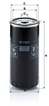 MANN-FILTER W 730/1 Yağ Filtresi | Audi