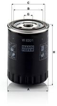 MANN-FILTER W 830/1 Yağ Filtresi | VW Caravelle, Seat Alhambra I