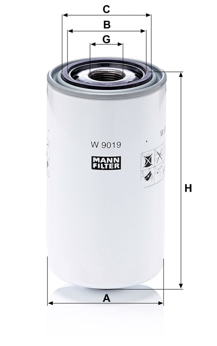MANN-FILTER W 9019 Yağ Filtresi