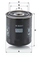 MANN-FILTER W 9023/1 Hidrolik Şanzıman Filtresi