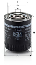 MANN-FILTER W 930/21 Yağ Filtresi | Audi A4, VW Passat B5