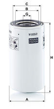MANN-FILTER W 935/2 Yağ Filtresi