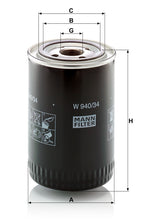 MANN-FILTER W 940/34 Yağ Filtresi