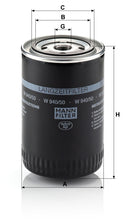 MANN-FILTER W 940/50 Yağ Filtresi | Audi, VW