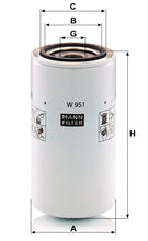 MANN-FILTER W 951 Yağ Filtresi