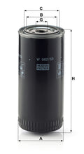 MANN-FILTER W 962/53 Yağ Filtresi