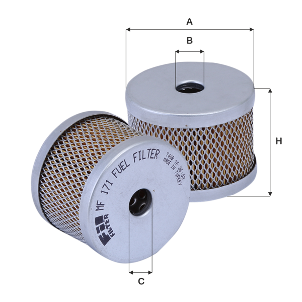 FIL FILTRE MF 171 Yakıt Filtresi | Eşdeğer: MANN P 78 x | CITROEN