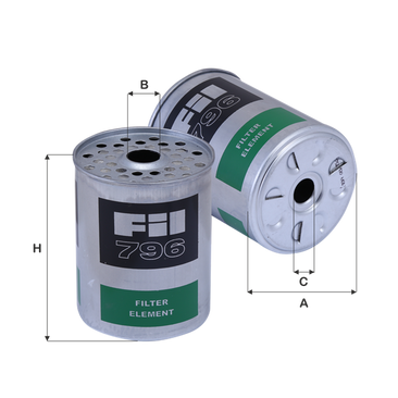 FIL FILTRE MF 796 Yakıt Filtresi | Eşdeğer: MANN P 945 x | LANCIA
