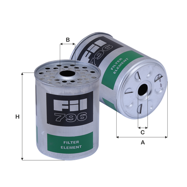 FIL FILTRE MF 796 Yakıt Filtresi | Eşdeğer: MANN P 945 x | LANCIA