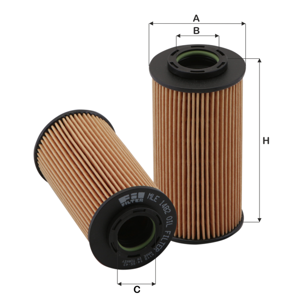 FIL FILTRE MLE 1482 Yağ Filtresi | Eşdeğer: MANN HU 712/10 x | HYUNDAI
