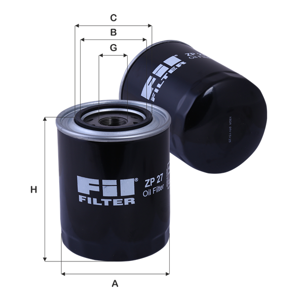 FIL FILTRE ZP 27 Yağ Filtresi | Eşdeğer: MANN WP 928/81 | MITSUBISHI