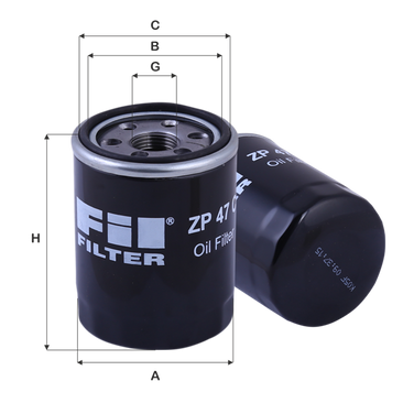 FIL FILTRE ZP 47 C Yağ Filtresi | Eşdeğer: MANN W 610/4 | NISSAN