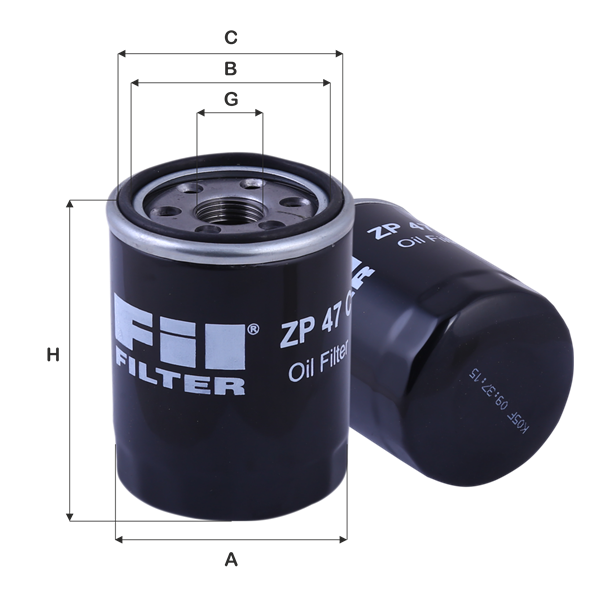 FIL FILTRE ZP 47 C Yağ Filtresi | Eşdeğer: MANN W 610/4 | NISSAN