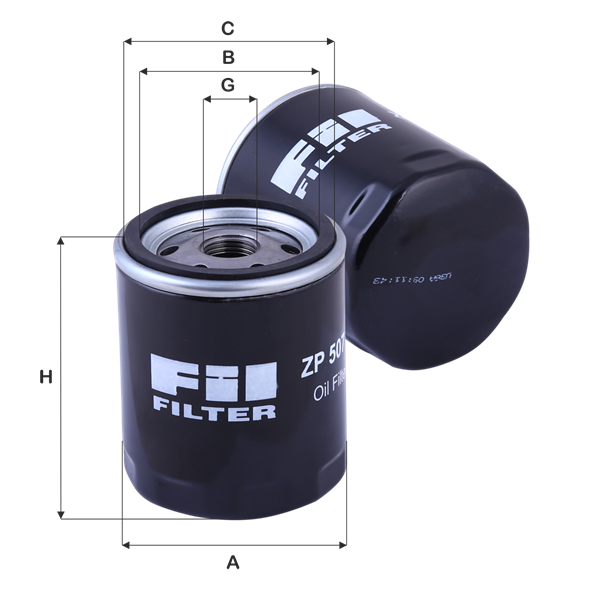 FIL FILTRE ZP 507 A Yağ Filtresi | Eşdeğer: MANN W 7008 | FORD