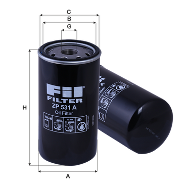 FIL FILTRE ZP 531 A Yağ Filtresi | Eşdeğer: MANN W 1150/7 | MITSUBISHI