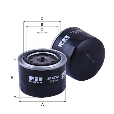 FIL FILTRE ZP 593 A Yağ Filtresi | Eşdeğer: MANN W 914/25