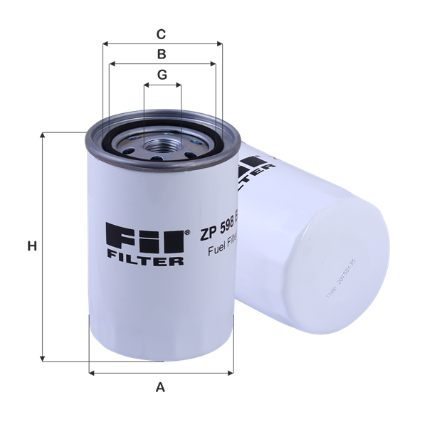 FIL FILTRE ZP 598 BF Yakıt Filtresi | Eşdeğer: MANN WK 815/80 | ISUZU