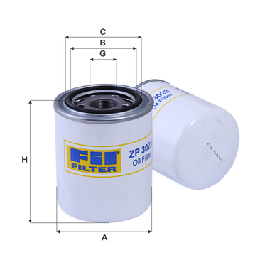 FIL FILTRE ZP 3023 Yağ Filtresi | Eşdeğer: MANN W 930/26 | HYUNDAI