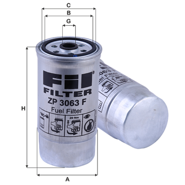 FIL FILTRE ZP 3063 F Yakıt Filtresi | Eşdeğer: MANN WK 845/6 | BMW