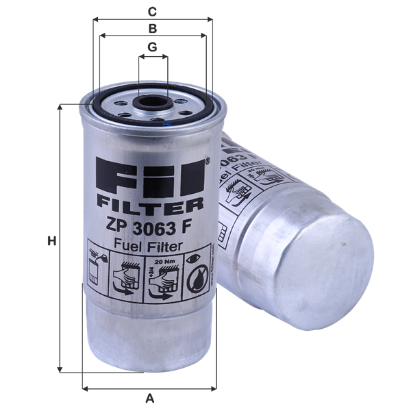 FIL FILTRE ZP 3063 F Yakıt Filtresi | Eşdeğer: MANN WK 845/6 | BMW