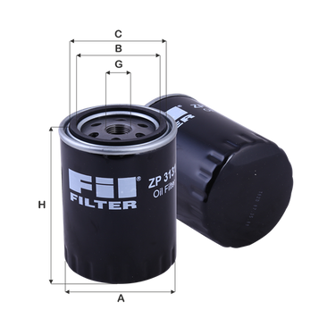 FIL FILTRE ZP 3131 Yağ Filtresi | Eşdeğer: MANN W 830/3 | HYUNDAI