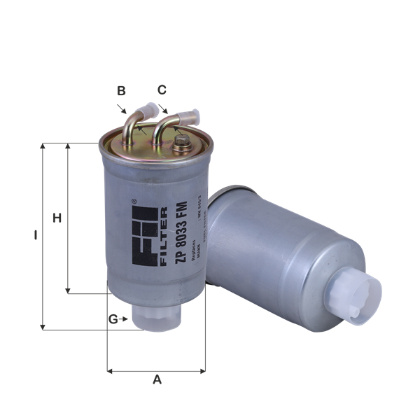 FIL FILTRE ZP 8033 FM Yakıt Filtresi | Eşdeğer: MANN WK 845/3 | FORD
