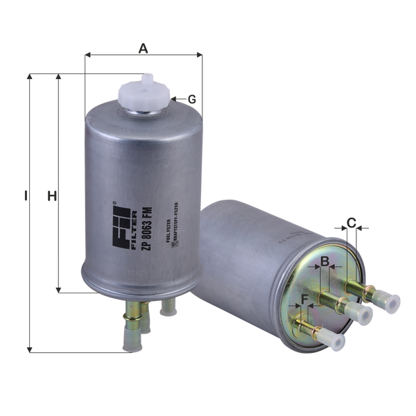 FIL FILTRE ZP 8063 FM Yakıt Filtresi | Eşdeğer: MANN WK 829/7