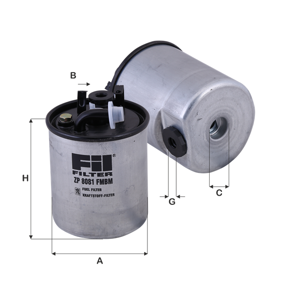 FIL FILTRE ZP 8081 FMBM Yakıt Filt. | Eşdeğer: MANN WK 842/18