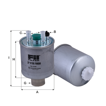 FIL FILTRE ZP 8108 FMBM Yakıt Filt. | Eşdeğer: MANN WK 918/1 | RENAULT