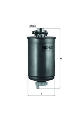 KNECHT KL 75 Yakıt Filtresi | Eşdeğer: MANN WK 842/4 | VW / SEAT