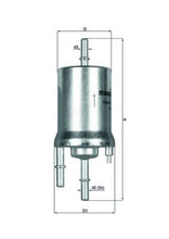 KNECHT KL 156/1 Yakıt Filtresi | Eşdeğer: MANN WK 69/1 | SEAT / AUDI