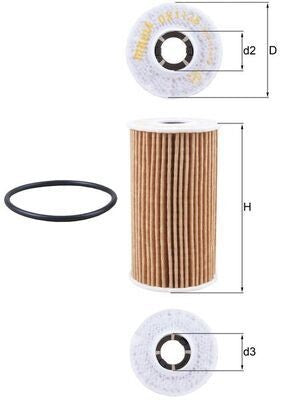 KNECHT OX 1138D Yağ Filtresi | Eşdeğer: MANN HU 6024 z | JAGUAR