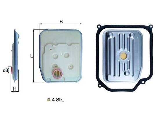 KNECHT HX 147KIT1 Hidrolik Filt. | Eşdeğer: MANN H 2019 KIT | VW
