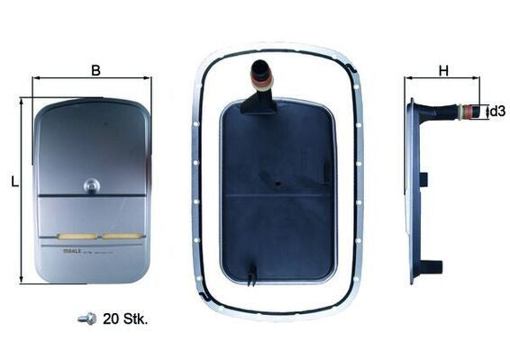 KNECHT HX 159KIT Hidrolik Şanzıman Filtresi