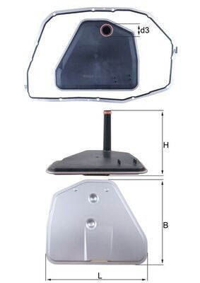 KNECHT HX 164D1 Hidrolik Şanzıman Filtresi